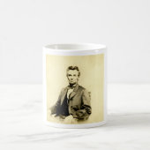 まれなエイブラハム・リンカーンSTEREOVIEW大統領のヴィンテージ コーヒーマグカップ (中央)
