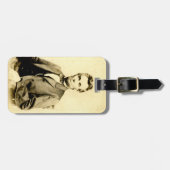 まれなエイブラハム・リンカーンSTEREOVIEW大統領のヴィンテージ ラゲッジタグ (正面横)