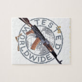 まれなカラシニコフ自動小銃のロシアのな軍隊のカラシニコフ銃の軍隊 ジグソーパズル (横)