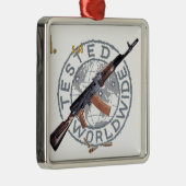 まれなカラシニコフ自動小銃のロシアのな軍隊のカラシニコフ銃の軍隊 メタルオーナメント (右)