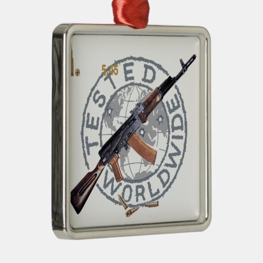 まれなカラシニコフ自動小銃のロシアのな軍隊のカラシニコフ銃の軍隊 メタルオーナメント (右)