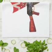 まれなカラシニコフ自動小銃の軍隊のカラシニコフ銃の軍隊 キッチンタオル (折り畳み)