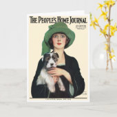 まれなヴィンテージカバー芸術の伯爵CHRISTY カード (黄色い花)