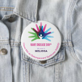 まれな病気日は、すべてを、円形にしますボタンを個人化します 缶バッジ (インサイチュ)