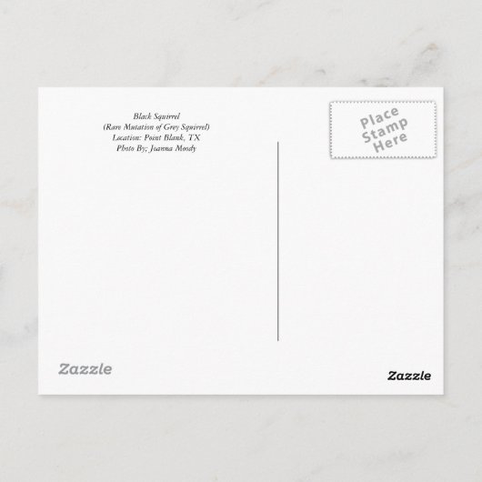 まれな発見 ポストカード (裏面)