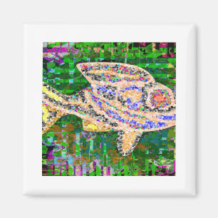 まれな金魚-ファンタジーの想像 マグネット
