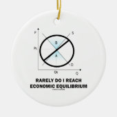 まれに私は達します均衡(経済学)に セラミックオーナメント (正面)