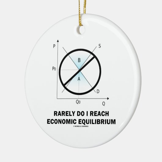 まれに私は達します均衡(経済学)に セラミックオーナメント (左)