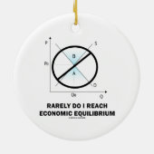 まれに私は達します均衡(経済学)に セラミックオーナメント (裏面)
