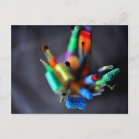 まれに見る美しいポストカード(絵筆) ポストカード (正面)