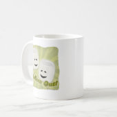 まろやかなアウトおもしろいマシュマロ漫画の喜び コーヒーマグカップ (正面左)