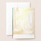 まろやかなキノコ箔カード 箔カード (裏面封筒付き)