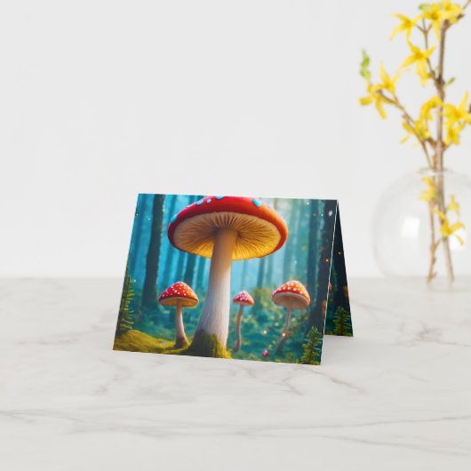 まろやかなキノコ カード (黄色い花)
