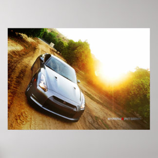 「まんだらん」ポスタープリント日産GT-R in Grove ポスター