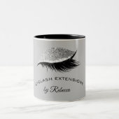 まエレガントつげ銀グリッター事業サロン ツートーンマグカップ (中央)