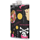 ま保たは独自のフラスコを作成し、6oz。スキットル フラスク (左)