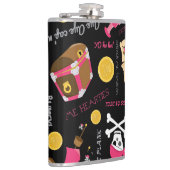 ま保たは独自のフラスコを作成し、6oz。スキットル フラスク (右)