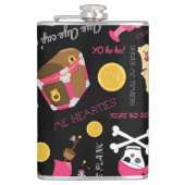 ま保たは独自のフラスコを作成し、6oz。スキットル フラスク (正面)