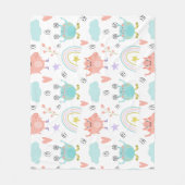 ま保たは独自の光沢ラッピング紙を作成する フリースブランケット (正面)