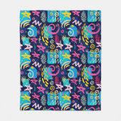 ま保たは独自の光沢ラッピング紙を作成する フリースブランケット (正面)