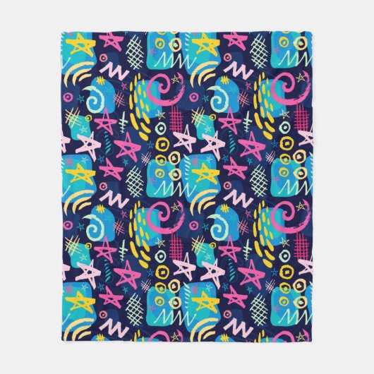 ま保たは独自の光沢ラッピング紙を作成する フリースブランケット (正面)