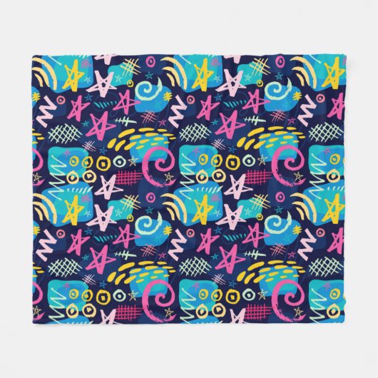 ま保たは独自の光沢ラッピング紙を作成する フリースブランケット (正面(横))