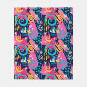 ま保たは独自の光沢ラッピング紙を作成する フリースブランケット (正面)