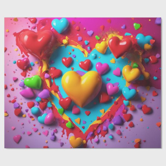 ま保たは独自の光沢ラッピング紙を作成 ラッピングペーパー (フラット)