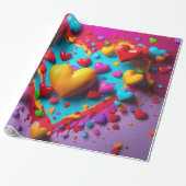 ま保たは独自の光沢ラッピング紙を作成 ラッピングペーパー (アンロールド)