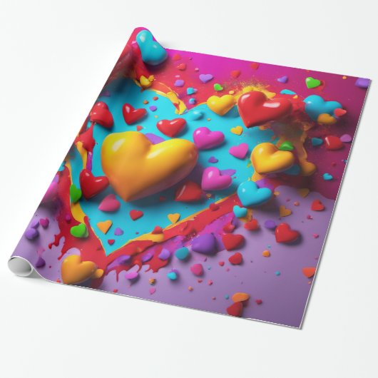 ま保たは独自の光沢ラッピング紙を作成 ラッピングペーパー (アンロールド)