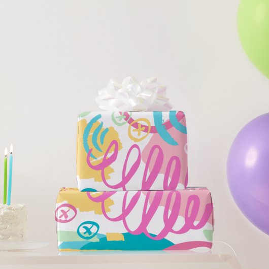 ま保たは独自の光沢ラッピング紙を作成 ラッピングペーパー (パーティーギフト)