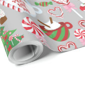 ま保たは独自の光沢ラッピング紙を作成 ラッピングペーパー (ロールコーナー)