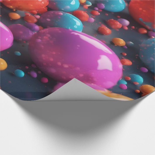 ま保たは独自の光沢ラッピング紙を作成 ラッピングペーパー (角)