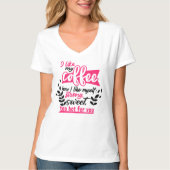 ま保たは独自の – V-Neck Tシャツを作成 Tシャツ (正面)