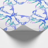 ま感動的たはやる気を起こさせるヨガのポーズ ラッピングペーパー (角)