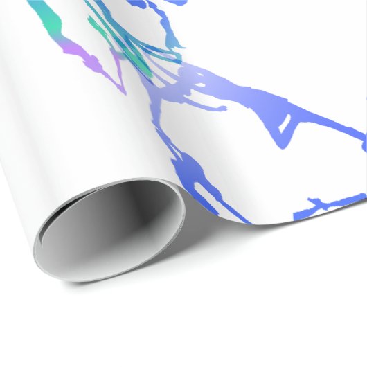 ま感動的たはやる気を起こさせるヨガのポーズ ラッピングペーパー (ロールコーナー)