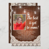 ま最高のだヴィンテージ除来去パーティーがない 招待状 (正面/裏面)