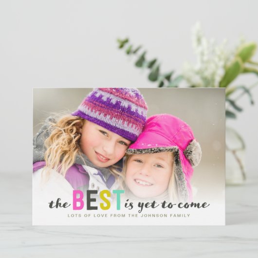 ま最高のだ~していない来 |クリスマス |フォトカード シーズンカード (スタンド正面)