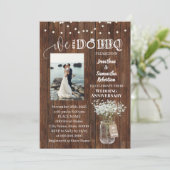 ま素朴だbbq更新の記念日結婚です 招待状 (スタンド正面)