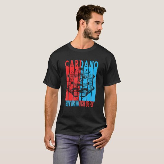ま買た、Cardano Alonzo Mainnetを見る頭が切れる- Tシャツ (正面フル)