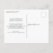 ま転がた、延期を変更結婚して 案内ポストカード (裏面)