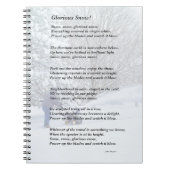 みごとな雪の季節の詩 ノートブック (正面)