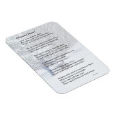 みごとな雪の季節の詩 マグネット (右側)