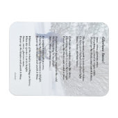 みごとな雪の季節の詩 マグネット (横)