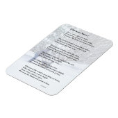 みごとな雪の季節の詩 マグネット (左側)