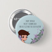 みじめなボタン 缶バッジ (正面&裏面)