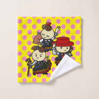 みすづ様タオル　３人 ウォッシュタオル