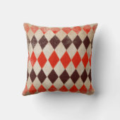 みすぼらしいひし形の背景 クッション (裏面)