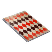 みすぼらしいひし形の背景 ノートブック (右側)