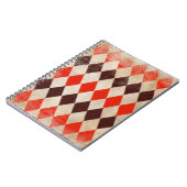 みすぼらしいひし形の背景 ノートブック (左側)